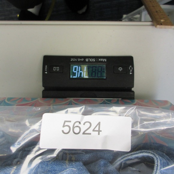 American Eagle Flare Overall Super Stretch Denim 12 Short Blue Casual Boot 746 - Picture 11 of 13